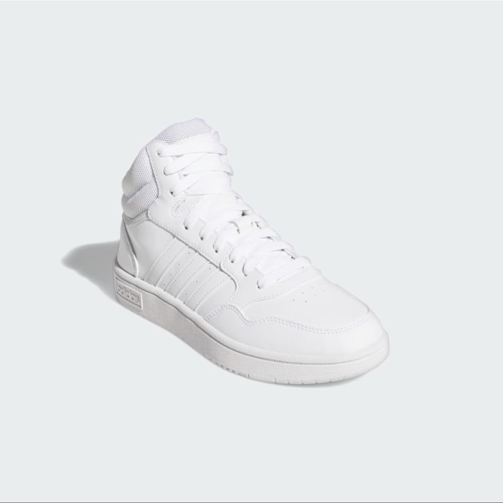 adidas Women 8 White Hoops 3.0 Mid Classic Shoes Tennis Shoes Sneakers Run SR6 - Picture 8 of 8